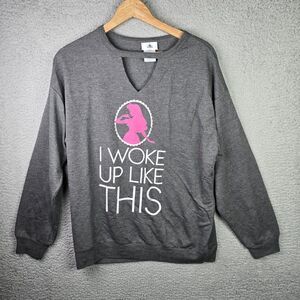Disney Parks Sweatshirt Womens L Sleeping Beauty I Woke Up Like This